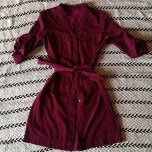 Button down shift dress